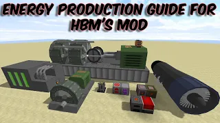 Ultimate ENERGY PRODUCTION guide for HBMs Mod || How to produce Early Game Energy in Minecraft