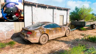 Rebuilding Mustang GT - Forza Horizon 5 | Thrustmaster T150RS gameplay
