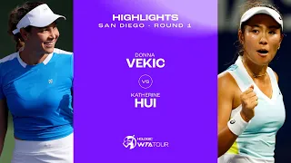 Donna Vekic vs. Katherine Hui  | 2024 San Diego First Round | WTA Match Highlights