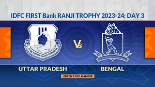 Ranji Trophy 2023/24_ Uttar Pradesh vs Bengal Day 3: Match Highlights #cab #ranjitrophy