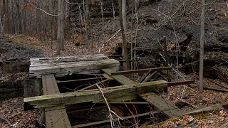 Abandoned Coal loading train platform near Delano, Pa - Mining