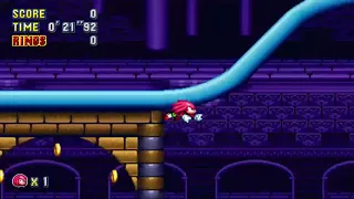 Sonic Mania (X1)—Hydrocity Zone Act 2 (Knuckles) Time Attack 0'34"87
