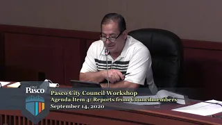 Pasco City Council Workshop, September 14, 2020