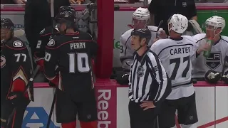 Corey Perry being a jackass for 4 straight minutes