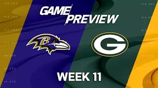 Baltimore Ravens vs. Green Bay Packers | NFL Week 11 Game Preview