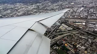 SWISS Boeing 777-300ER IMPRESSIVE APPROACH and LANDING at Los Angeles Airport (LAX)