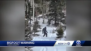 Bigfoot warning in Taos County