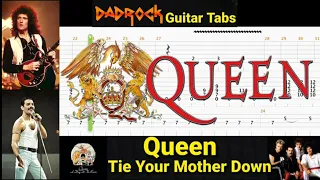 Tie Your Mother Down - Queen - Guitar + Bass TABS Lesson