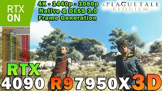 A Plague Tale: Requiem Ray Tracing | RTX 4090 | 7950X3D | 4K - 1440p 1080p | Max Settings DLSS 3 FG