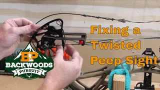 How to Fix A Twisting Peep Sight:Peep Sight Twisting Problem