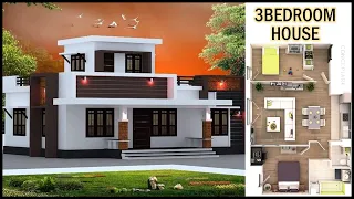40'-0"x30'-0" 3D House Design | 3 Bedroom House Plan With Elevation Design | Gopal Architecture