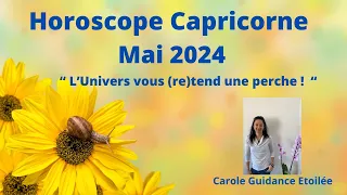 Horoscope Capricorne ♑️ Mai 2024 🔮💫" L'Univers vous (re)tend une perche !"⭐️