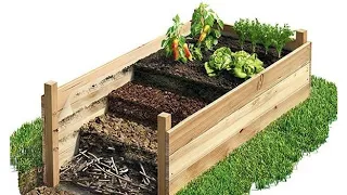 Easy gardening - plenty of vegetables in a small space without effort and back pain