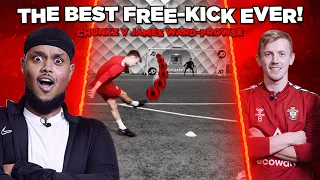 CHUNKZ VS JAMES WARD PROWSE VS SHARKY FREE KICK CHALLENGE TO WIN YOU MONEY!!!