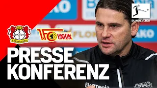 Pressekonferenz mit Gerardo Seoane vor Bayer 04 Leverkusen 🆚 Union Berlin | Bundesliga