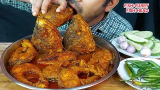 very spicy fish  masala eating with 2fish head