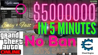 How to make 5 Millions in just 5 minutes in GTA Online 2022(Cheat Engine) | No Ban | 100% Safe.