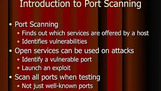 CNIT 123: Ch 5: Port Scanning