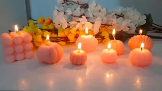 DIY Candles At Home 🏠 Candle Making From Old Candles Bubble Candle DIY Melt Old Candles #viral