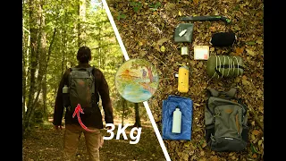 SAC DE 3,5Kg pour une rando bivouac de 2 jours ou plus!  PRÉSENTATION  et CONTENU.