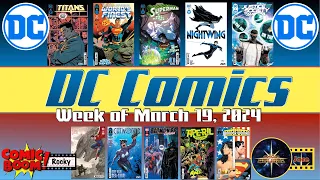 DC Comics - March 19, 2024 - Superman & WW go shopping? Mecha Lexilla v JL; Trigon v. Waller?!