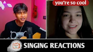 Cewek Rusia ini Terpesona dengan Nyanyian ku | SINGING REACTIONS OmeTV