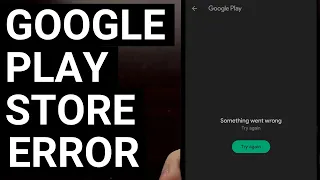 Fix Google Play Store Error - Something Went Wrong
