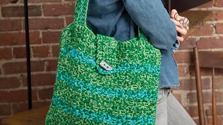 Crochet Trendy Tote Pattern | The Crochet Crowd