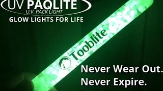 UV Paqlite  - How fast does a reusable glow stick charge?