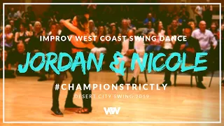 West Coast Swing | Jordan Frisbee + Nicole Clonch | 2nd Place Champion Strictly Swing - DCS