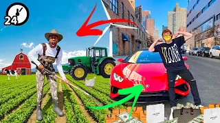 Switching Lives with A Farmer For 24 HOURS!!! 😂😳 ( Ft Le’Barn James)