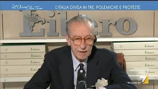 Vittorio Feltri: "Conte ridicolo, peggio di Mussolini, dovrebbe spiegare perché prende certe ...