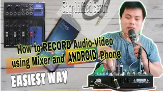 How to Connect Android phone to the mixer for better audio recording.
