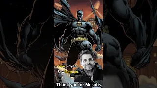 How Zack Snyder saw batman vs How James gunn saw batman. #batman #superman