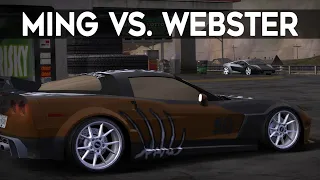 NFS Most Wanted - Lamborghini Gallardo (Ming) vs. Chevrolet Corvette C6 (Webster)