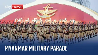 Myanmar holds military parade to mark 79th Armed Forces Day in Naypyitaw