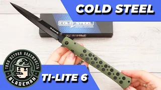 Нож Cold Steel Ti-Lite 6, 26SXP-ODBK, AUS 8A Black, Zy-Ex Olive