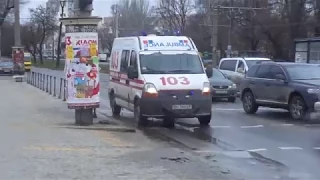 Renault Master medicine of disasters responding with Manual sirens