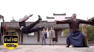 【Kung Fu Movie】The Chinese old man knocked away the Japanese master with one palm!#movie