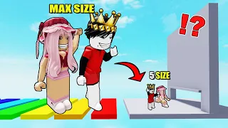 GIANT vs TINY in Roblox Obby!!