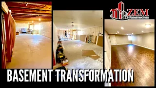 Adding Equity - Finishing a 1300 Square Foot Basement - Full Build Time lapse