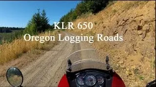 KLR650 Dual Sport in Oregon Coast Range/Logging Roads