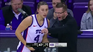 👀 TCU VOLLEYBALL Player's 1st Minutes On Basketball Team As Walk-On, Due To Lack Of Healthy Players!