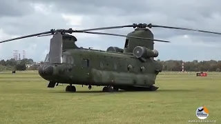 USA Chinook helicopter  takeoff