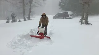 Using Gravely To Plow Snow Please Subscribe to My Channel Thanks