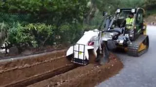 Utility Trenching - Simex trencher at work