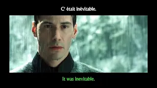 FRENCH LESSON - learn French with movies ( French + English subtitles ) Matrix revolutions part5