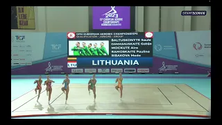 Lithuania (LTU) - 2023 JUNIORS European Championships in Aerobic Gymnastics,  Group Qualifications