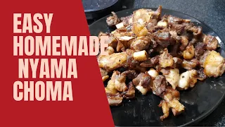 how to prepare homemade nyama choma with double grill pan in 2021