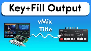 Key and Fill Output from vMix to a Blackmagic Switcher